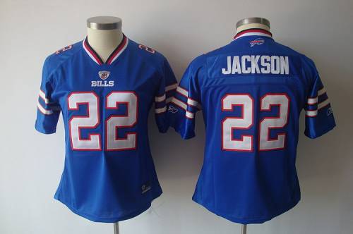 Bills #22 Fred Jackson Light Blue Women's Team Color Stitched NFL Jersey
